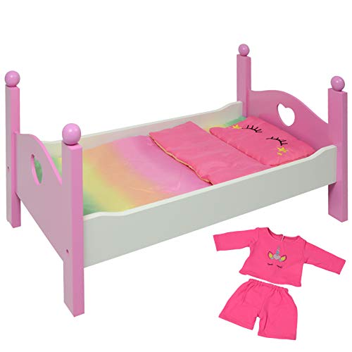 Wooden Doll Bed fits 18 Inch Dolls - Main Image