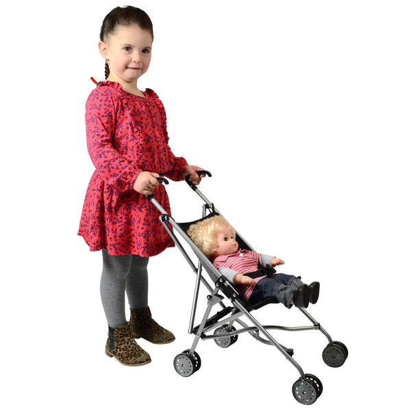 My First Umbrella Doll Stroller in Denim for Toddler – The New York Doll  Collection
