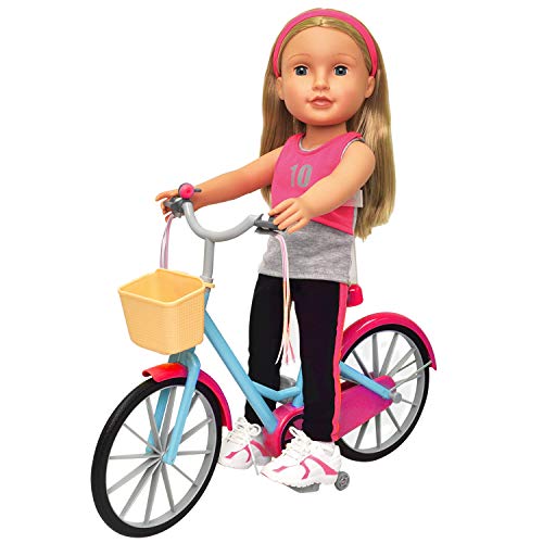 Doll Bicycle with Streamers & Basket for 18" Dolls