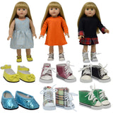 6 Pairs of Doll Shoes Fits 18