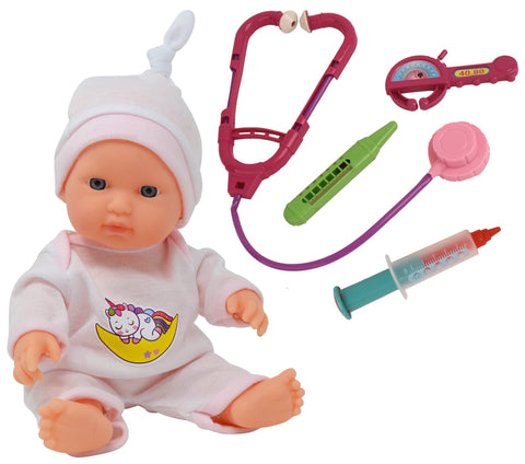 The New York Doll Collection Poupée Bébé Alimentation & Soins Accessoire  Poupon Ensemble dans Fermeture éclair Porter Cas - 20 pièces Accessoires  pour Poupées : : Jeux et Jouets