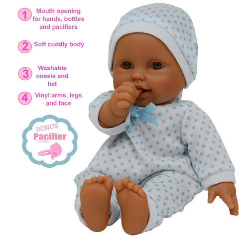 2 pacifiers for 12-inch baby doll