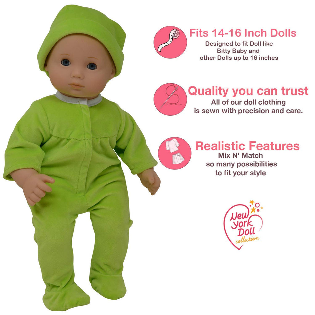 Baby Doll Clothes for 14 15 and 16 inch Dolls – The New York Doll Collection