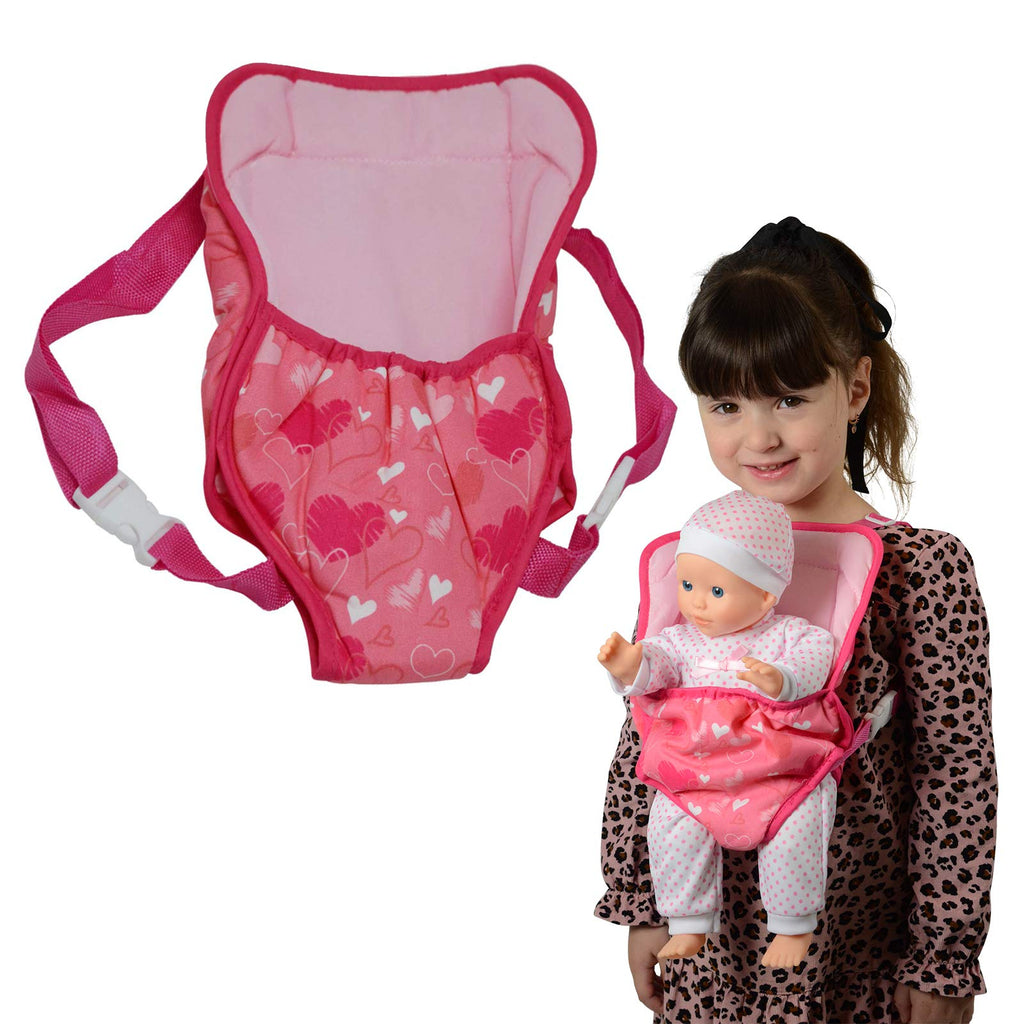 New York Doll Collection Baby Doll Carrier Backpack Front and Back fits up to 20 inch Dolls - Fun Babydoll Accessories