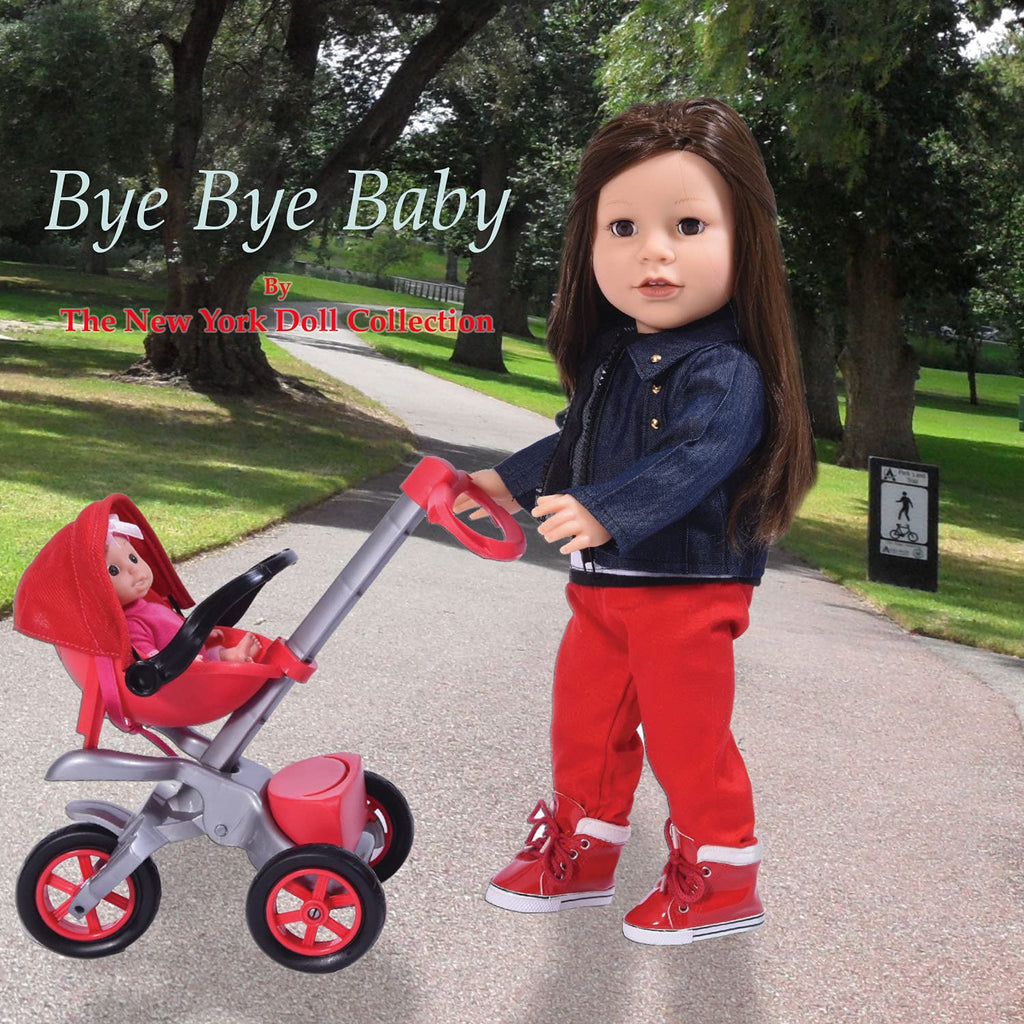 american girl baby stroller Bye Baby Doll Stroller Play Set for 18" Dolls