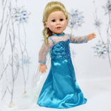 Blue Princess Dress for 18 Inch Dolls
