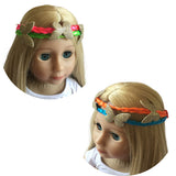 Headband fits 18 Inch/ 46 cm Two Braided Hair Wraps