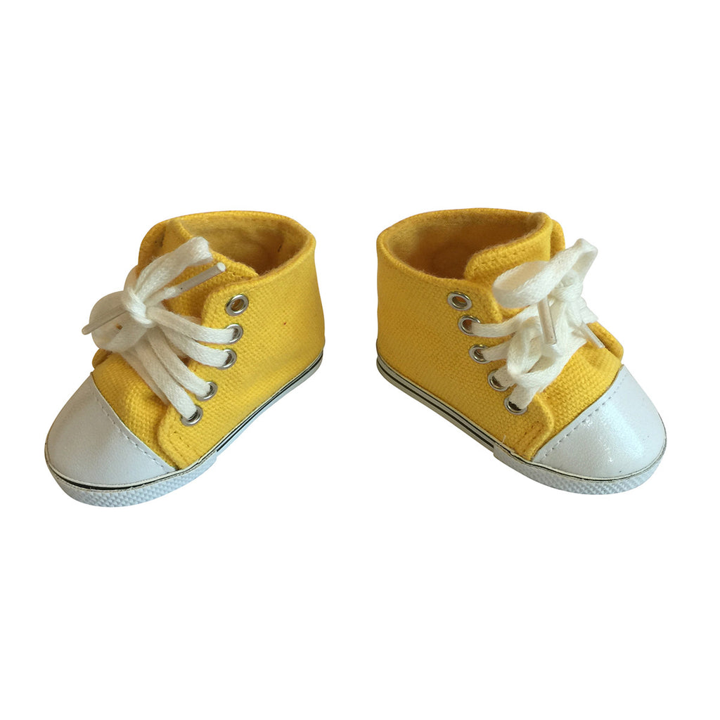 Canvas Sneakers Fits 18" Dolls – Yellow