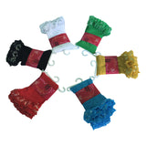 Doll Leggings with Ruffle – white, black, red, green, gold, blue