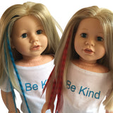 Clip In Hair Extensions Blue and Red