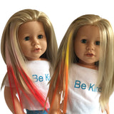 Clip in Hair Extensions White\Pink and Yellow\Orange