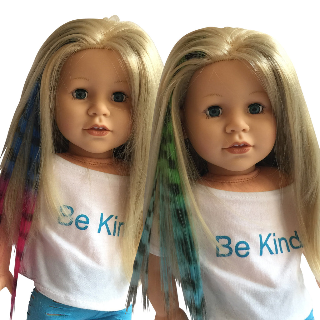 Clip in Hair Extensions Zebra Print Blue\Pink and Green\Blue