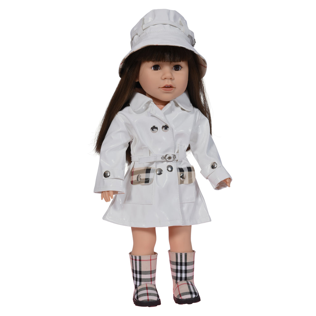 Doll Rain Coats with Boots for 18 inch Dolls