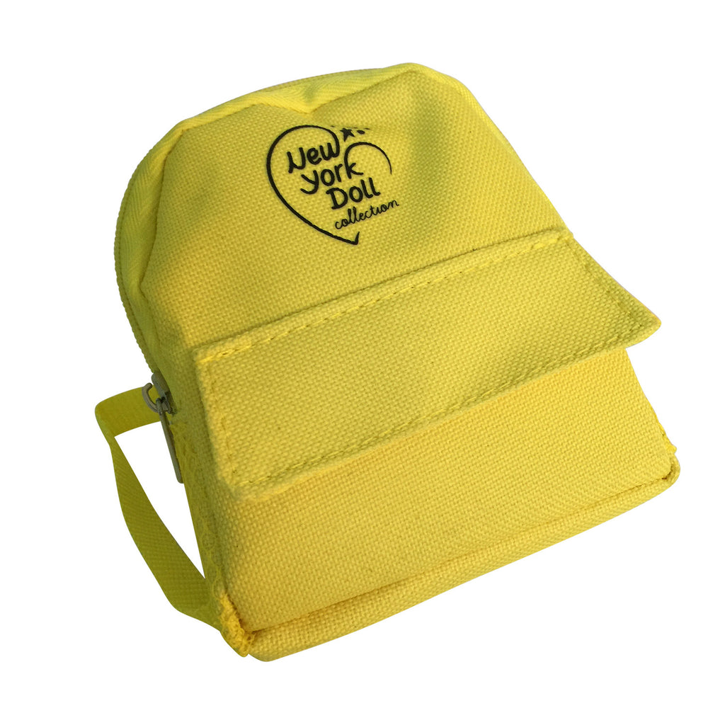 18" Doll Backpack - Yellow