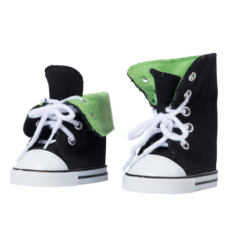 Canvas High-top Sneakers -Fits All 18 inch Dolls - Green
