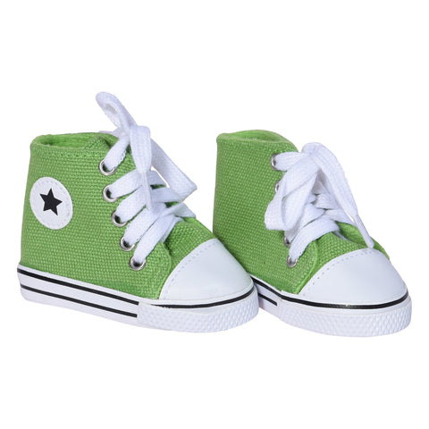 Doll Canvas Sneakers Fits all 18 inch dolls – Green