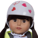 Doll Bicycle Helmet (White Helmet)